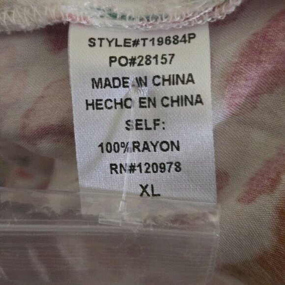 Entro NWOT Spotted Multi Button Top Colorful Leopard Print Oversized Lagonlook S - Picture 10 of 10